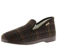 Victoria Chaussons Fermés Wamba Confortable 202001 | Carreaux & Doublure Effet Mouton & Semelle Assortie pour Homme