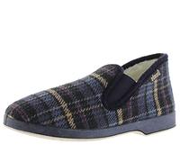 Victoria Chaussons Fermés Wamba Confortable 202002 | Carreaux & Doublure Effet Mouton & Élastiques Latéraux pour Homme
