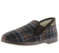 Victoria Chaussons Fermés Wamba Confortable 202002 | Carreaux & Doublure Effet Mouton & Élastiques Latéraux pour Homme