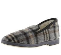 Victoria Chaussons Fermés Wamba Confortable 202061 | Carreaux & Doublure Effet Mouton & Semelle Assortie pour Homme