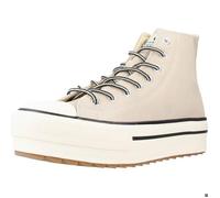 Victoria Bottine Tribu Effet Cuir & Logo Rétro & Semelle Double Crantée 1061123 pour Femme Beige 38