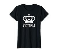 Victoria Chemise pour femme Motif couronne de princesse T-Shirt