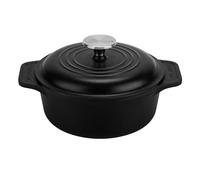 Victoria Cocotte Induction Fonte Émaillée 20cm, Dutch Oven 1,9L, Four Hollandais Sans PTFE et PFOA, Convient pour Feu, Barbecue, Four, Vitrocéramique, Gaz
