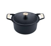 Victoria Cocotte Signature avec couvercle en fonte 5.5 L Noir
