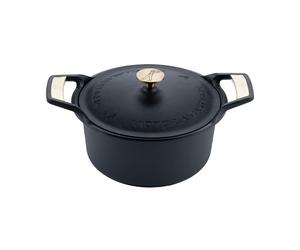 Victoria Cocotte Signature avec couvercle en fonte 5.5 L Noir