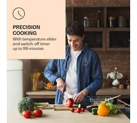 Klarstein Plaque Induction Electrique, Double Plaque Chauffante, Plaque Induction 2 Feux, 3500W x2 Tables de Cuisson à Induction Electrique, Smart Touch Control, Affichage Numérique et Minuterie, 240v