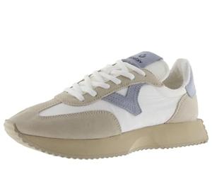 Victoria Femme, Cosmos Serraje Retro, Basket Nylon et détails en Suede, Azul Celeste, 37 EU Étroit