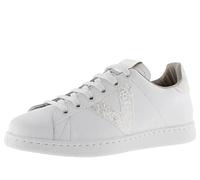 Victoria Femme Tenis Piel & Virutas Glitter Basket, Blanc, 42 EU Étroit