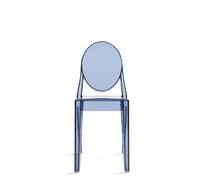 Victoria Ghost Chaise Kartell Bleu poussiéreux transparent - 8034105780262