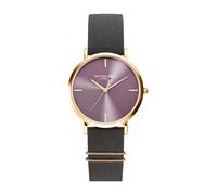 Victoria Hyde Montre à affichage analogique 'The Primrose' or / anthracite / mauve, Taille One Size