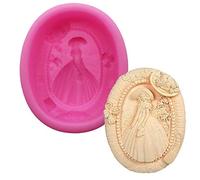 Victoria Lady Moule en silicone Savon Fondant Papillon Nœud Chapeau Moule à chocolat Argile polymère Moule à décoration de gâteaux Moule Outil de cuisson, Pudding Deesrt Muffin Sucre Pâtisse