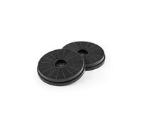Victoria Lot de 2 filtres à charbon actif pour Hotte aspirante - Ø 17,5cm - recyclage d'air - noir