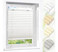 Victoria M. Easyfix Store Plissé sans Percer, Plissé Klemmfix avec Supports De Serrage pour Fenêtres Et Portes, Taille: 50 x 150 cm, Couleur: Blanc