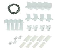 Victoria M. kit Complet De Pièces De Rechange pour Stores Plissés, Y Compris Câbles De Tension, Poignées, Frein De Câble, Pince Et Support Adhésif, Blanc