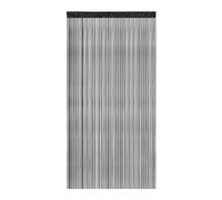 Victoria M. Leonora Rideau De Porte À Fils, Anti-Insectes, avec Tunnel Coulissant, Lavable, Raccourcissable, 100 x 245 cm, Noir, Pack de 2