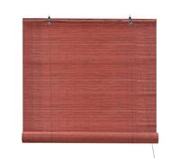 Victoria M. Store Bambou sans Perçager, Protection Solaire et visuelle, Store à tirage latéral sans percer, pour fenêtres et Portes 70 x 160cm, Cerise
