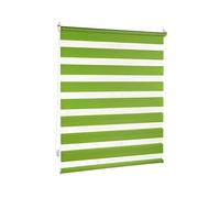 Victoria M. Store Enrouleur Double 110 x 150cm Vert, Translucide & Occultant Jour Nuit Montage par Serrage sans Percer pour Fenêtre Et Porte avec Chaînette