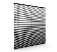 Victoria M. Store vénitien en Aluminium 25 mm pour fenêtres et Portes, sans pré-perçage, Clips de Serrage Inclus, 95 x 175 cm, Noir