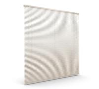 Victoria M. Store vénitien en Aluminium 25 mm pour fenêtres et Portes, sans pré-perçage, Clips de Serrage Inclus, 115 x 220 cm, crème