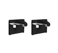 Victoria M. Support-Adhésif pour Store vénitien 25 mm, 2 pièces, Noir