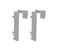 Victoria M. Support de Serrage pour Le Store Double Enrouleur Klemmfix pour Un vantail de 15-23 mm, Set de 2, Gris