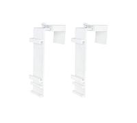 Victoria M. Support de Serrage pour Le Store Double Enrouleur Klemmfix pour Un vantail de 15-23 mm, Set de 2, Blanc