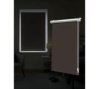 Victoria M. Tenebra Store Obscurcissant Occultant avec Et sans Perçage, Matériel De Montage Inclus, Store Thermique 110 x 220 cm, Marron foncé