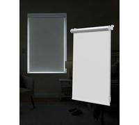 Victoria M. Tenebra Store Obscurcissant Occultant avec Et sans Perçage, Matériel De Montage Inclus, Store Thermique 130 x 160 cm, Blanc