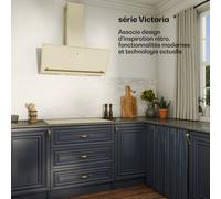 Victoria plaque de cuisson à induction | 5 zones de cuisson | design rétro | 11500 W | 77 cm