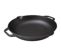VICTORIA Poêle à Paella en Fonte Naturelle Induction 33cm, Convient pour le Feu, le Barbecue, le Four, la Plaque Vitrocéramique, le Gaz, Cast Iron Skillet Cured sans Toxicité, sans PTFE ni PFOA