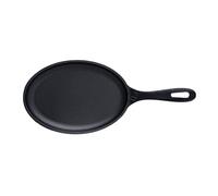 VICTORIA Poêle en Fonte Naturelle Induction pour Fajitas 25x18cm pour le Feu, le Barbecue, le Four, la Plaque Vitrocéramique, le Gaz, Cast Iron Skillet Cured sans Toxicité, sans PTFE ni PFOA