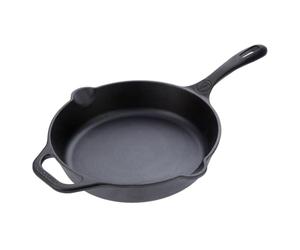VICTORIA Poêle en Fonte Naturelle Pre-assaisonnée, Induction 30cm Convient pour Feu, Barbecue, Four, Plaque Vitrocéramique, Gaz, Cast Iron Skillet Cured sans Toxicité, sans PTFE ni PFOA