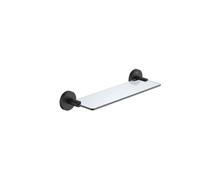 Victoria round tablette en verre à coller ou à visser 350 mm noir mat - ROCA A817746NB0