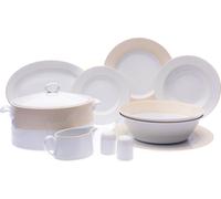 Victoria, service de table, 25 pièces, Aurum, porcelaine Leander