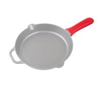 Victoria Support de Poignée Protection en Silicone pour Poêles à Frire en Fonte Ø 25-30 cm, Housse Résistante à la Chaleur pour Éviter les Brûlures lors de la Manipulation des Poêles