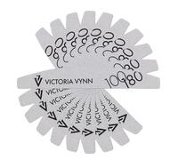 Victoria Vynn Lot de 10 limes à ongles double face (100/180 demi-lune blanche)