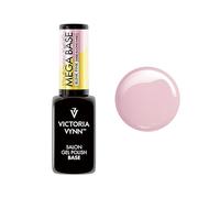 Victoria Vynn Mega Base BLINK PINK Vernis Gel Hybride UV Led Pailleté pour Ongles Durs & Longs 8ml