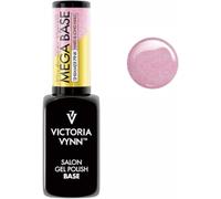 Victoria Vynn MEGA BASE Dur & Long Ongles UV LED Vernis à Ongles Gel Hybride Pailleté 8ml (Rose scintillant, 8ml)