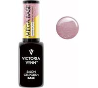 Victoria Vynn MEGA BASE Dur & Long Ongles UV LED Vernis à Ongles Gel Hybride Pailleté 8ml (Souffle de pêche scintillant, 8ml)