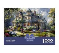 Victorian House Garden Imbrication Solide Excellent Entraînement Cérébral, Adapté À Un Usage Domestique Et Événements Intérieurs 70x50cm/1000pcs