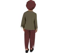 Victorian Poor Boy Costume, Male Small Age 4-6 Multicolore