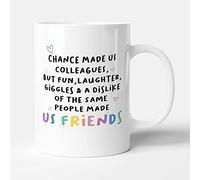 Victorian Printing Co - Chance Made Us Colleagues - Tasse cadeau d'anniversaire, en céramique, 38 ml.