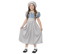 Victorian School Girl Livre Jour Costume Déguisement Pauvre Filles Maid Âge 4-12