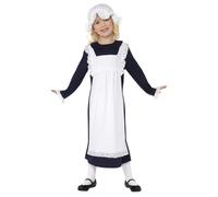 Victorian School Girl Livre Jour Costume Déguisement Pauvre Filles Maid Âge 4-12