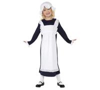 Victorian School Girl Livre Jour Costume Déguisement Pauvre Filles Maid Âge 4-12