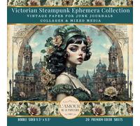 Victorian Steampunk Ephemera Collection: Vintage Paper For Junk Journals Collages & Mixed Media
