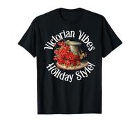 Victorian Vibes Holiday Style Christmas Steampunk T-Shirt
