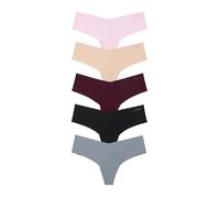 Victoria's Secret Pink No Show String Culotte pour femme (XS-XL), Pack rose clair, Medium