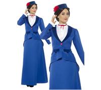 Victorien Nourrice Déguisement Femmes Livre Jour Mary Poppins Costume UK 8-26