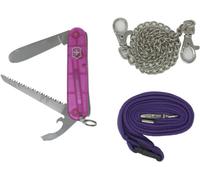 Victorinox 0.2373.T5 0.2373.T5 Couteau suisse Nombre de fonctions 9 rose (transparent)